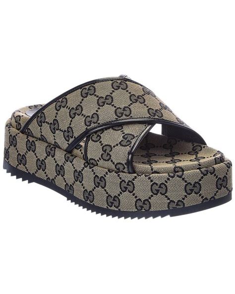 womens platform sandal gucci|gucci unisex sandals.